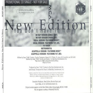 Álbum You Don't Have To Worry de New Edition